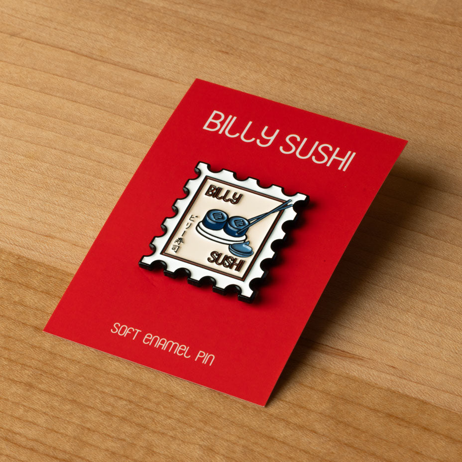 Billy Sushi Stamp & Sushi Pin